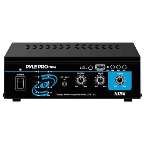 PyleHome PCAU44 240W Mini Stereo Amplifier with USB Input