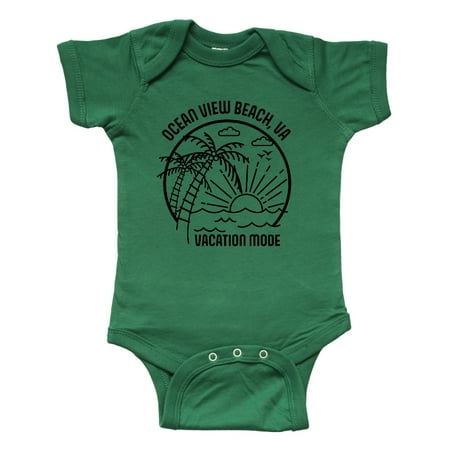 

Inktastic Summer Vacation Mode Ocean View Beach Virginia Gift Baby Boy or Baby Girl Bodysuit
