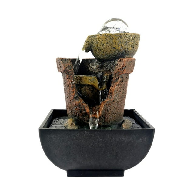 DOLITY Table de Méditation Aquatique avec Lumières Bureau Salon 8