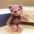 thumbnail image 4 of Oso De Peluche De Juguete, Oso Encantador Suave, Juguete De Peluche Corto Con Bonito Lazo, Muñeco De Oso De Empuje Decorativo, Colgante De Adorno De Escritorio Para El Hogar Muyoka Hogar, 4 of 7