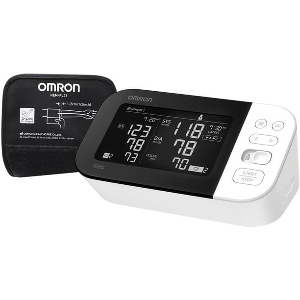 Signaal Pickering Verandert in Omron 10 Series Upper Arm Blood Pressure Monitor with Bluetooth 1 ea (Pack  of 4) - Walmart.com