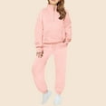 thumbnail image 1 of Cowsor Little Girls Outfits 2 Piece Toddler Long Sleeve Sweatshirt Leggings Pants Clothing Set, 1 of 3