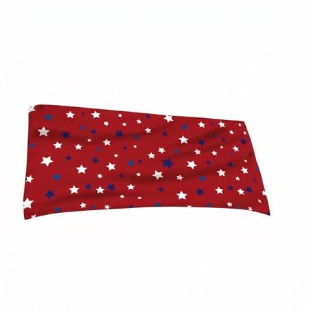 Fuebueo 59 x 28 Patriotic American Flag Beach Towel Quick Dry Microfiber Stars and Stripes Bath Towel for Independence Day Pool and Beach Decor Red