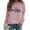 Pink, variant on Volleyball Mom Graphic Long Sleeve Crewneck Pullover Sport Mama Sweatshirt Comfortable Women's Hoodless Athletic Apparel