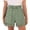 Green, variant on Women’s Cotton Linen Casual Shorts, Elastic Waist Relaxed Wide Leg Short Pants with Side Pockets for Daily & Beach Outings, Assorted Solid Shades Green XXL