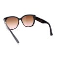 thumbnail image 4 of 90s Designer Oversize Cat Eye Fashion Chic Sunglasses Black - Brown Pink, 4 of 4