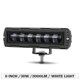 thumbnail image 1 of Barra de luz LED 7D 6D de 6 pulgadas, luz de conducción todoterreno, luz de trabajo, luces antiniebla para motocicletas, 4x4, ATV, SUV, camiones, tractores, 12 V, 24 V, 1 pieza, 30 W, color blanco, 1 of 3