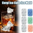 thumbnail image 3 of Ruifaya Bandeja de hielo para perro Corgi 3D Molde de hielo casero Molde de hielo de silicona con tapa;, 3 of 6