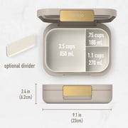 Bentgo® Modern Bento-Style Lunch Box for Adults, Teens, and Larger Appetites; BPA-Free , Leak-Resistant, Dishwasher/Microwave Safe - Sandstone
