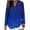 Linen Tops-A089Blue, variant on LEKWK Womens Linen Long Sleeve Shirt Abstract Line Print Split V Neck Tunic Tops Going Out Tops Long Sleeve Trendy Tops Flowy Soft Evening Wear
