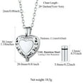 thumbnail image 3 of FindChic Women Heart Shaped Urn Necklaces for Ashes Stainless Steel Angel Wing Pendant Waterproof Cremation Urn Jewelry for Christmas Birthday with Gift Box, 3 of 7