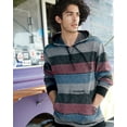 thumbnail image 4 of Burnside Men's Printed Striped Fleece Sweatshirt, 4 of 4