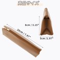 thumbnail image 6 of Unique Bargains Triangle Pencil Pouch Portable Stationery Bag Brown, 6 of 6