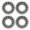 thumbnail image 1 of 4PCS Ball Bearing Kit High Speed Rotating Low Noise Self Aligning Double Row Metal Bearings1206, 1 of 14