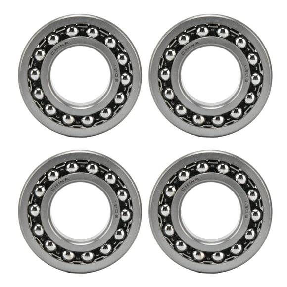 Double Row Bearings, Low Friction And Noise High Speed Self Aligning Ball Bearing Waterproof  For  For Roller Skates For Motors 1204,1205,1206,1207,1208