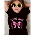 thumbnail image 1 of Girls' Second Grade Graphic T-Shirt - Soft Stretchy Shirt, Breathable Kids Top for 2nd Grade Celebration - Machine Washable Cotton Blend Tee, Girls' T-shirts, Nontransparent Material, 1 of 6