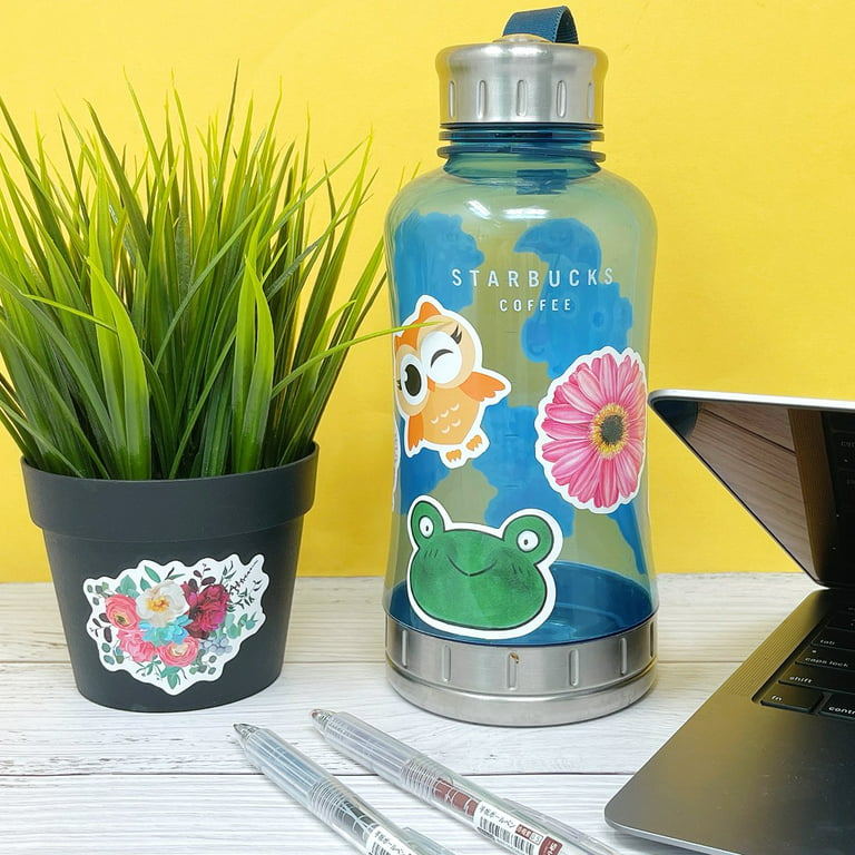 Wrapables Waterproof Vinyl Stickers for Water Bottles, Laptop, Phones,  Skateboards, Decals for Teens, 100pcs, Cuteness