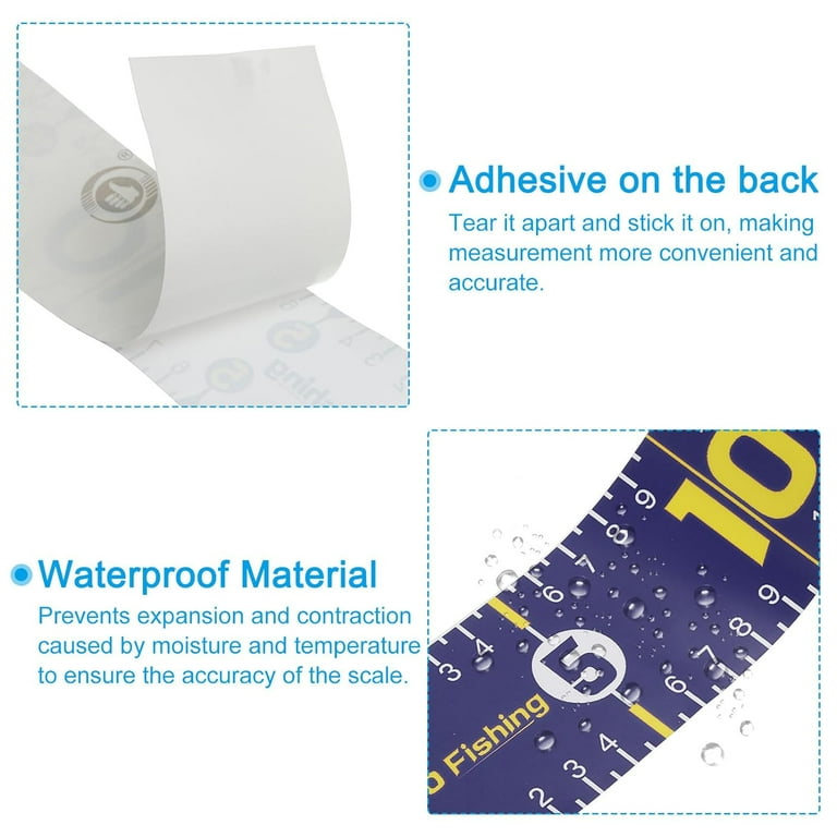 Adhesive Fish Ruler Pack 51 Inch Fish Measuring Tape Sticker