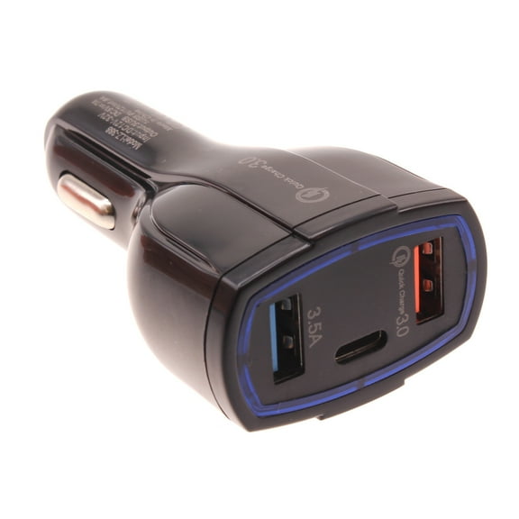 Quick Car Charger for Motorola Razr  (2023) Phone - 48W 3-Port USB Type-C Port Power Adapter DC Socket for Motorola Razr Plus (2023)