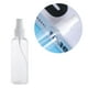 thumbnail image 5 of 4pcs 100ML Botella de espray de plástico vacía para maquillaje y cuidado de la piel Uso de viaje recargable (botellas transparentes con rociador blanco), 5 of 5