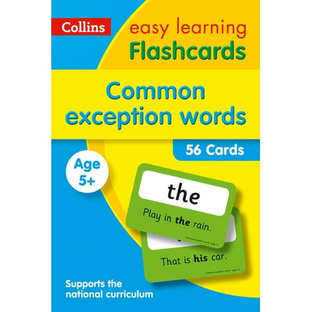 Numel Common Card - Collins Easy Learning KS1 – Common Exception Words Flashcards