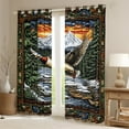 thumbnail image 2 of Erosebridal Wild Mallard Duck Curtains for Living Room, rustic Lake House Farmhouse Curtains for Bedroom Set of 2 (42x90), 2 of 6