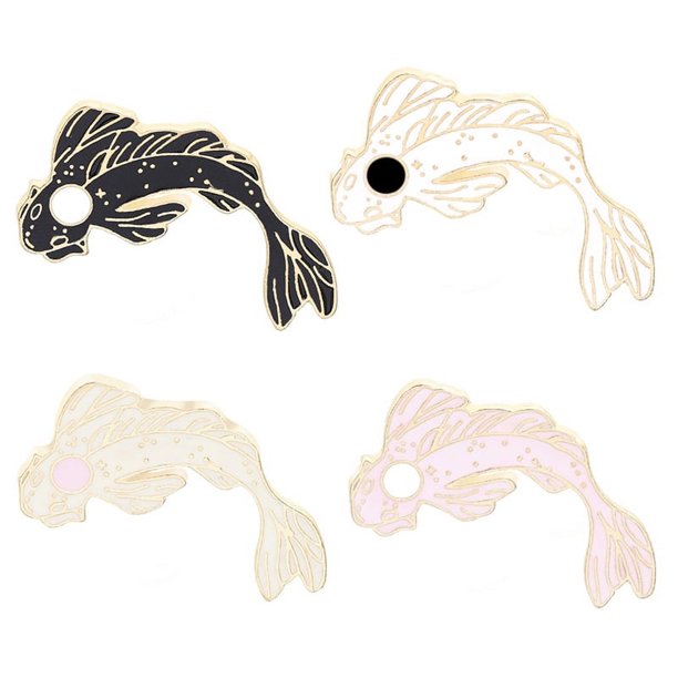 ShiYe toys store Uds. Broche de pez colorido encantador, lindos pines de dibujos animados para mochilas, ropa, bolsos, chaquetas, joyería para sombrero, accesorios DIY, regalo de Navidad