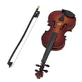 thumbnail image 1 of Miniature Violin, Glossy Finish Rugged Structure Mini Musical Instrument Violin  for Desks, 1 of 7