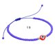 thumbnail image 1 of Pulsera con cuentas de vidrio y cuentas de cobre, ojos de demonio, ajustable, tejida a mano, cuerda para, 1 of 6