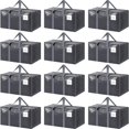 thumbnail image 1 of Bolsas de mudanza FYGRIP extra resistentes, grandes, paquete de 12, color gris, 1 of 7