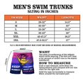 thumbnail image 3 of Keep Rubbing - Men Custom Swim Trunks, Gift for Men, Summer Party Gift Purple, L 33-37, 3 of 3