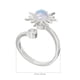 thumbnail image 2 of Anillo ajustable abierto, estético, de moda, con diseño de girasol para mujer., 2 of 7