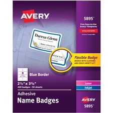 Avery AVE05895 Étiquette de Badge Nominatif