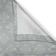thumbnail image 6 of Ambesonne Damask Grey Valance & Curtain, Flowers Antique Motif, 55"x24", Purpleblue Taupe, 6 of 7