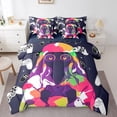 thumbnail image 1 of Game Gamepad Bedding Set Full Size,Afro American Girls Comforter Set,Colorful Abstract Gamer (Comforter+Fitted+Flat Sheet+2 Pillowcases+2 Throw Pillow Covers) 7 Pieces Bed Set, 1 of 4