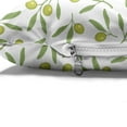 thumbnail image 4 of Green Abstract Pet Bed, Repeating Olive Pattern Vintage Pastel Colored Simplistic Design Leaves Print, Resistant Pad for Dogs and Cats Cushion with Removable Cover, 24" x 39", White, by Ambesonne, 4 of 4