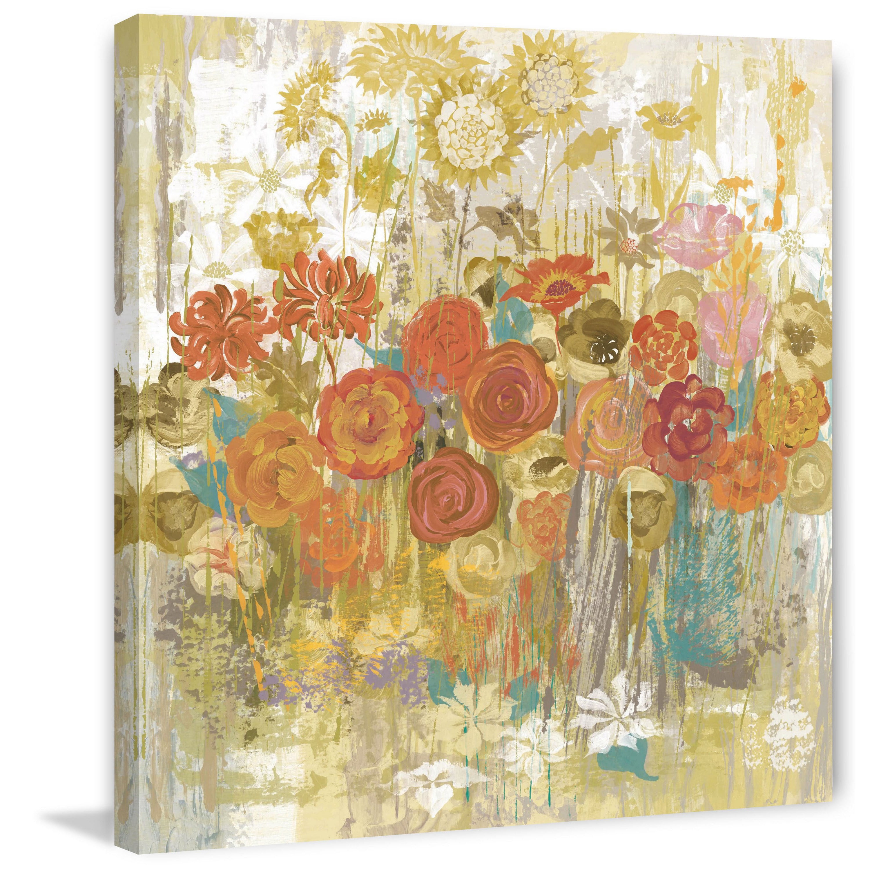 Marmont Hill "Floral Frenzy" Painting Print on Canvas