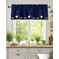 thumbnail image 2 of Golf Clubs Golf Bal Valances for Windows Classic Sport Dark Blue Background Valance Rod Pocket Light Filtering Short Window Treatments Curtains for Kitchen Bathroom Living Room Bedroom, 42 x 18 Inch, 2 of 7