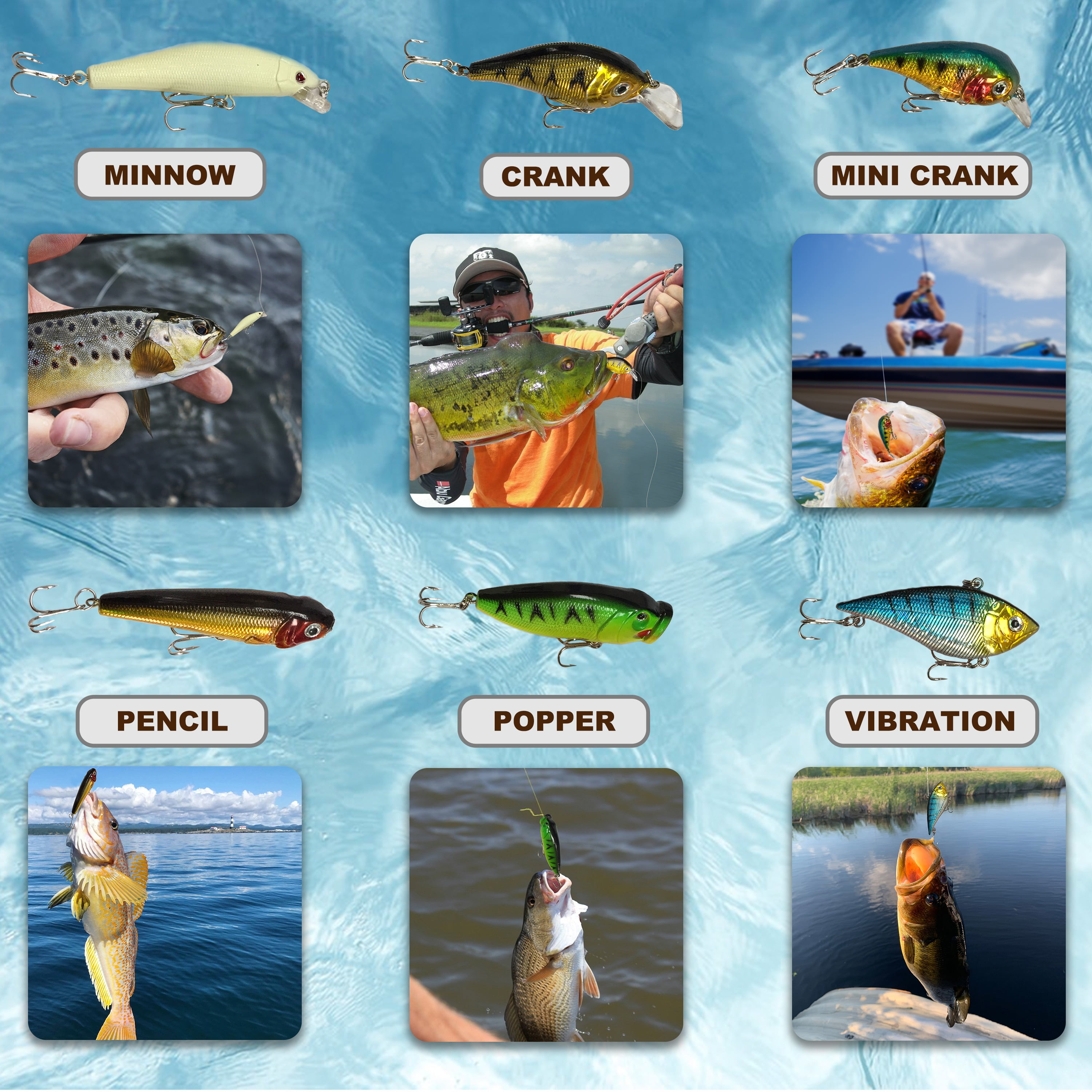 Ultralight Fishing Lures Set With Crankbait, Insect Popper Hooks, And Bass  Bait 8.8g/8cm From Xzxzccc, $7.03