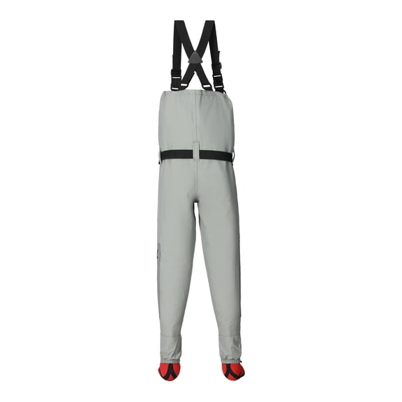 Frogg Toggs Youth Hellbender PRO Stockingfoot Chest Waders with Double-Taped Neoprene Booties, Gray, Youth Smallall