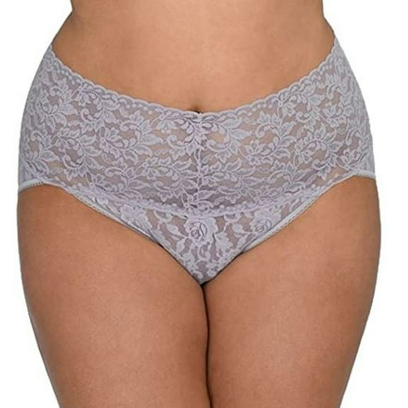 Hanky Panky Plus Signature Lace French Brief, Steel, 3X
