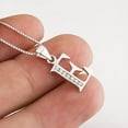 thumbnail image 2 of Personalized 26 Letter Alphabet Pendant Necklace Charms, Cubic Zirconia, S925 Sterling Silver, 2 of 7