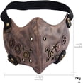 thumbnail image 4 of Máscara de cuero para Cosplay, máscara Punk de media cara para motocicleta, protección contra el viento, máscara antipolvo para motorista, máscara para deportes al aire libre, 4 of 5