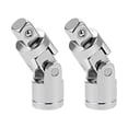 thumbnail image 1 of Unique Bargains 2 Pcs 3/8 Inch Drive Spring Loaded Universal Joint Socket, Cr-V Steel, 1 of 4