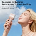 thumbnail image 4 of HCBY Semiconductor Ice Compress Handheld Fan with Carabiner, USB Rechargeable High-Wind Portable Fan, Ice Cooling Outdoor Fan with Clip, 3-Speed Compact Handheld Cooler, 4 of 8
