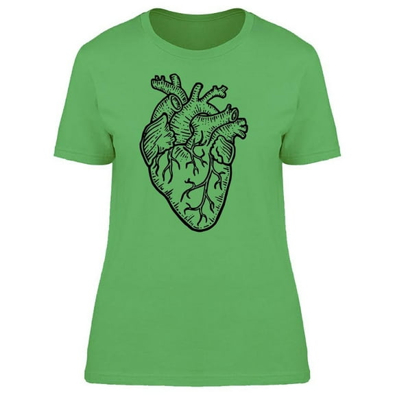 Heart Realistic Sketch Tee Women's -Image by Shutterstock