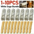 thumbnail image 2 of 4in Pau Santo White Sage Bundle California Smudge Stick Wand for Spiritual Incense Sticks Burning Aromatherapy Energy Cleansing, 2 of 7