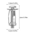 thumbnail image 2 of OULII 20Pcs Aluminium Rivet Nuts Metal Expansion Screw for Automotive Use Silver, 2 of 8