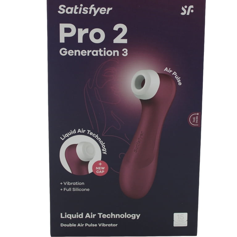 Satisfyer Pro 2 Generation 3 - Air-Pulse Clitoris Stimulating Vibrator with  Liquid-Air Technology - Non-Contact Clitoral Sucking Sex Toy for Women,  Waterproof, Rechargeable (Wine Red) - Walmart.com