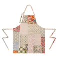 thumbnail image 2 of Pioneer Flower Floral Print Pattern Apron-Garden Aprons for Women with Pockets-Cotton Linen Waterproof Kitchen Cooking Gardening Aprons Adjustable for Kitchen,Cooking,BBQ and Salon 33x27 Inch, 2 of 7